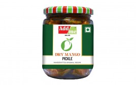 Add me Dry Mango Pickle   Glass Jar  500 grams